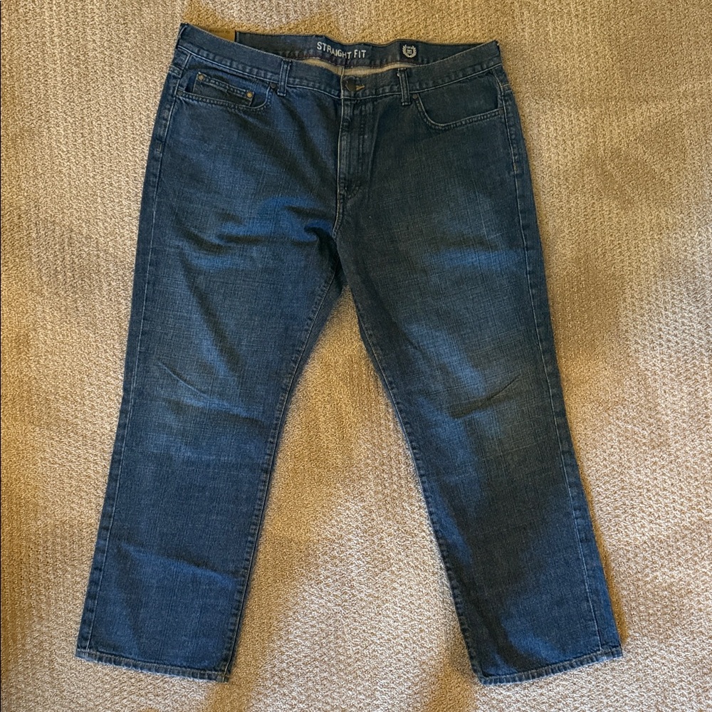 St. John's Bay Chaps Brand Dark Blue Straight Jeans